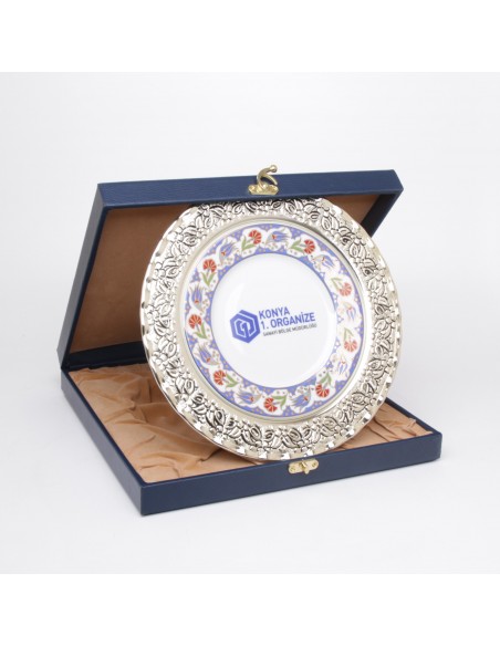 Silver Framed Plate Plaque