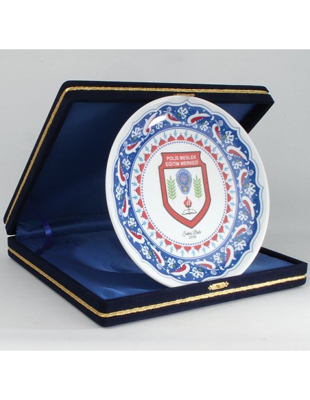 Desenli Poselen Tabak Plaket