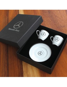 Set of 2 Porcelain Coffee Cups - Luxury Boxed