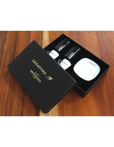 Coffee Cup Set with Glass - Luxury Boxed