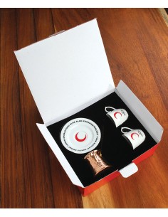 Set of 2 Porcelain Coffee Cups - Cardboard Boxed