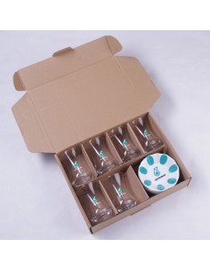 Slim Waist Tea Glass Set - Cardboard Boxed