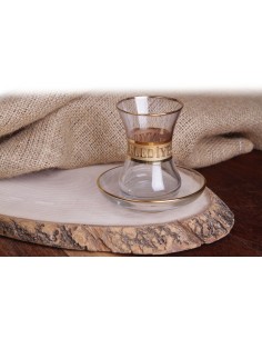 Yaldızlı Çay Bardağı Takımı - Lüks Kutu 2