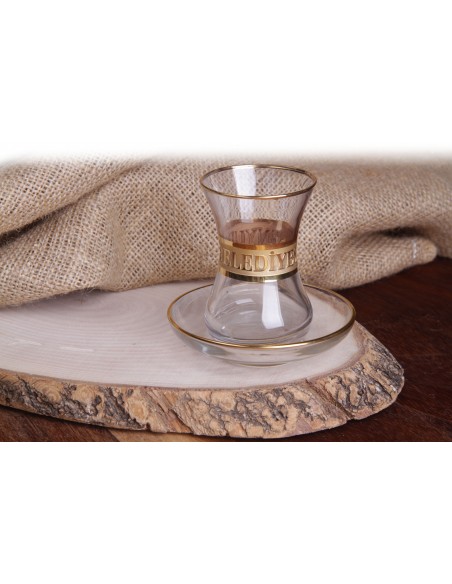 Yaldızlı Çay Bardağı Takımı - Lüks Kutu